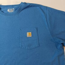 Carhartt K87 H72 Loose Fit Men's Blue Cotton Blend Short Sleeve T-Shirt Size 2XL image 4