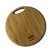 eBay Community Bamboo Charcuterie Cutting Board with Handle 8&quot; round - £15.81 GBP
