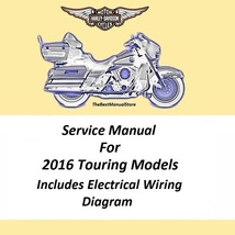 2016 Harley Davidson Touring Models Service Manual - £20.42 GBP