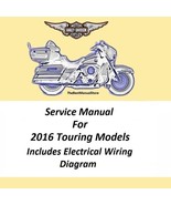 2016 Harley Davidson Touring Models Service Manual - $24.95