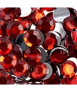 John Bead Acrylic Round Flat Back Rhinestones 12mm (ss50) Red 400pcs/Bag - $19.91