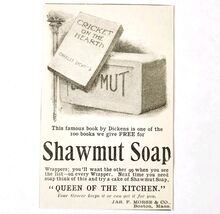 Morse Shawmut Soap 1897 Advertisement Victorian Charles Dickens ADBN1zzz - $14.01 CAD