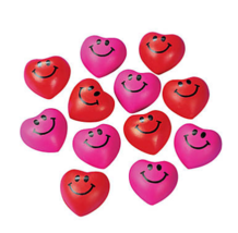 Mini Heart Stress Toys (24ct.) - #WS32/379 - $17.95