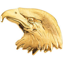 14K White or Yellow Gold Crying Eagle Lapel Pin - £335.02 GBP