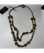 HOUSE OF HARLOW 17” Gold tone double strand Necklace - $1,608.20 MXN