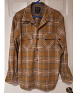 Pendleton Board 100% Virgin Wool Loop Flannel Shirt 1991 Archive Plaid S... - $87.30