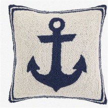 Anchor Dreams Latch Hook Pillow Kit - Nautical Printed Canvas Cushion with Croch - $62.32