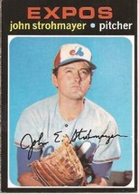 1971 Topps John Strohmayer, Montreal Expos, Baseball Sports Card #232, Christmas - £1.53 GBP