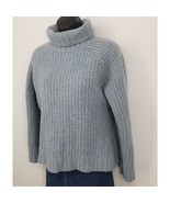 Vintage Old Navy Wool Blend Turtleneck Sweater Women&#39;s XL Blue - £10.89 GBP