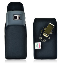 Turtleback Galaxy S7 Vertical Nylon Black Holster Case Metal Clip Fits Otterbox - £30.36 GBP