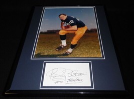 Rocky Bleier Signed Framed 11x14 Photo Display Notre Dame Steelers - £58.39 GBP