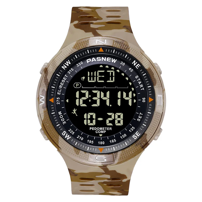 Ompass men digital sport wristwatch luminous location return male electronic hand clock thumb200