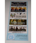 Dred9 Concert Promo Card Pomona 2011 Underoath The Horrors The Dear Hunter - $27.10 CAD