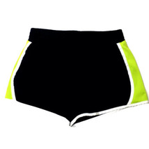 Tek Gear Women&#39;s S Running Athletic Gym Shorts with Liner  Black Bright Green - £14.21 GBP