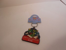 Marvin The Martian Looney Tunes Keychain 1996 Monogram Greetings Earthling USA - $8.60