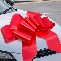 Big Red Car Bow 30In Large Giant Bow for Car, Birthday Gift Bow, Large Gift Bow - £16.47 GBP