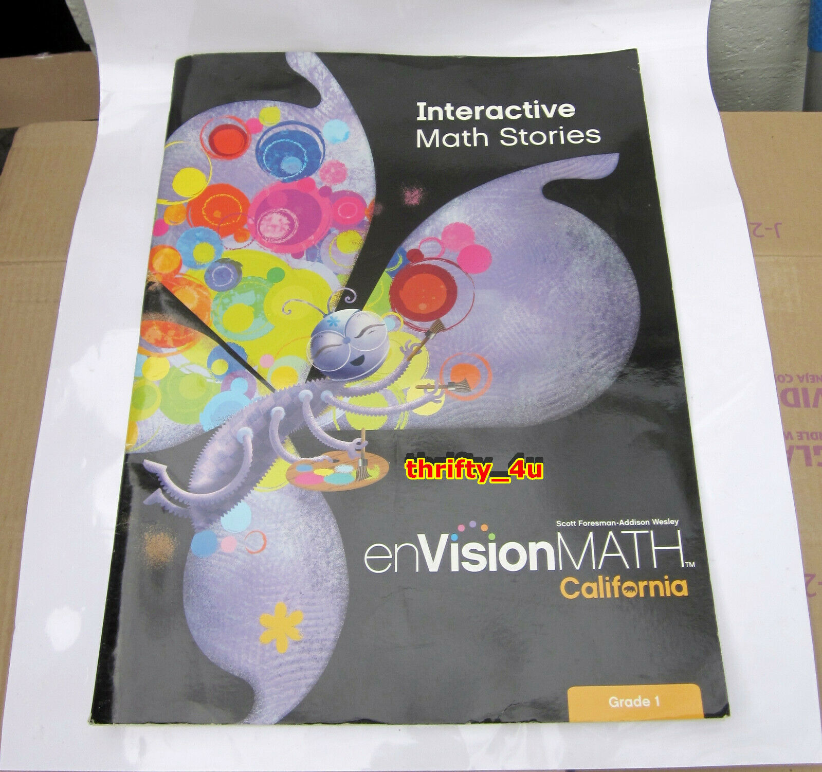 Pearson Interactive Math Stories Big Book Grade 1, California, 2009, USED - $6.86