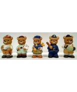Lot of 5 Vintage HOMCO #1406 International Bears Porcelain Figurines - £9.43 GBP