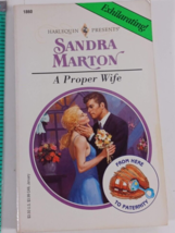 a proper wife by sandra marton 1997 novel fiction paperback good - £4.66 GBP