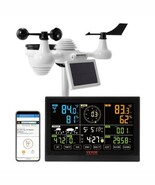 7-in-1 Wi-Fi Weather Station, 7.5 in Color Display, Home Weather Station... - $158.34 CAD