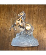 Vintage Crystal Horse Figurine Cristal d’Arques 1970’s France - $354.34 MXN