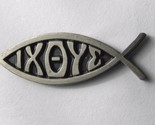IXOYE IS GREEK FOR JESUS FISH II RELIGIOUS NOVELTY LAPEL PIN BADGE 3/4 INCH - $5.64