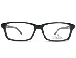 Brooks Brothers Eyeglasses Frames BB730 6000 Black Silver Rectangular 53... - $83.93