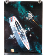 Circumnavigation Space Station Vincent Di Fate VTG Poster 1977 Aerospace... - £29.38 GBP