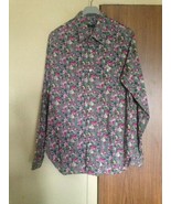 Mario Matteo  Floral Print Button Down Shirt SZ 41/16 Made in Italy - £51.42 GBP