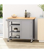 Rolling Kitchen Cart: Storage &amp; Prep Station | Mobile Island - €173,72 EUR