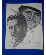 Warner Baxter Academy Award Portrait Print Vintage 1962 Volpe In Old Ari... - $11.99