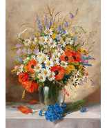 Painting Still life flower oil painting Art Printed canvas Giclee - £6.88 GBP+