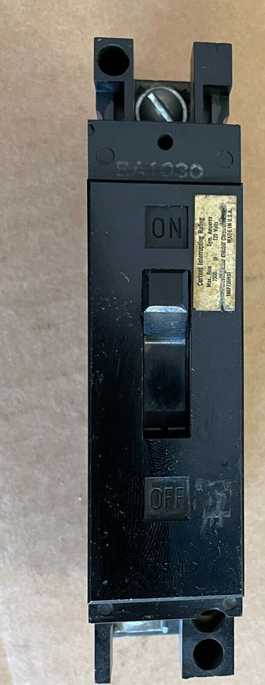 Westinghouse Circuit Breaker EA1020 20A 120V 1P Used - $17.87