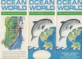 Ocean World Brochure Fort Lauderdale Florida Aquarium 1960&#39;s - £13.74 GBP