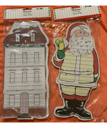 Merry Christmas House &amp; Santa Claus Pad Magnetic Back Notepad Shopping List - $11.36