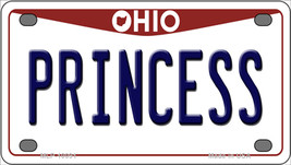 Princess Ohio Novelty Mini Metal License Plate Tag - £11.74 GBP
