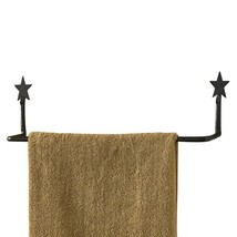 Star Towel Rack in black wrought iron - £22.38 GBP