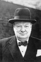 Sir Winston Churchill British Prime Minister 4X6 Vintage Photograph Reprint - £6.26 GBP
