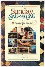 Sunday Sing-Along Religious Gospel Hymns Religion Church Sunday School 1986 - £11.60 GBP
