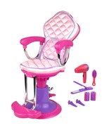 CLICK N&#39; PLAY Pretend Play Hair Salon Toy for Girls, Doll Salon with 8 A... - $50.99