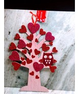 Valentine’s Tree  Shaped Heart Hanging Wall Sign. 14 Inch. Ship N 24 Hours. - $29.58