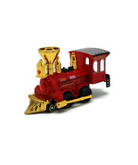5.25&quot; Power Steam Loco Pull-Back Diecast Metal and Plastic Red, Brown, G... - $219.69 MXN