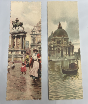 Lot 2 Venezia Stampe BookMark Postcard Chiesa S Marina della Salute Monumento - £6.29 GBP