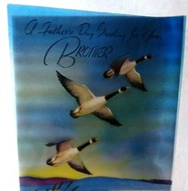 Mid Century Flying Geese Translucent Fathers Day Greeting Card Vintage 1949 - £20.55 GBP