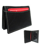 1 Genuine Leather Credit Card Id Business Cards Holder Front Pocket Wall... - £11.08 GBP