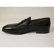 Men's Shoes Steve Madden Soft Leather upper Slip On Penny Acheron Black image 5