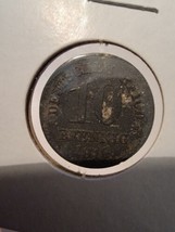 Germany Empire 1916-A 10 Cent Piece Pfennig Iron Coin Deutsches Reich - $22.79