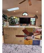 Monte Carlo 52&quot; Ceiling Fan Stylist 94250 Roman Bronze Teak Blades 5 Blades - $150.82 CAD