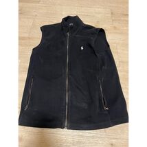 Polo Ralph Lauren Mens Black Full Zip Cotton Knit Sweater Vest Full Zip ... - $39.55