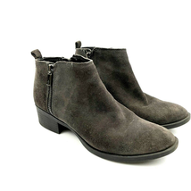 Leather Suede Zipper Bootie Asphalt Gray Sz 7.5 Kenneth Cole New York Women&#39;s  - £24.90 GBP